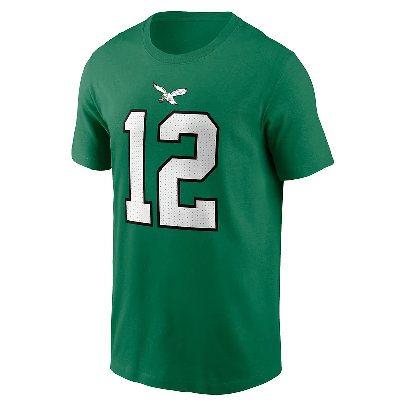 T-shirt Nike Randall Cunningham Kelly Green Philadelphia Eagles pour homme avec nom et numéro de joueur retraité