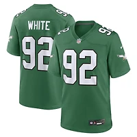 Maillot Nike Reggie White Kelly Green pour homme, joueur retraité des Philadelphia Eagles, match alternatif