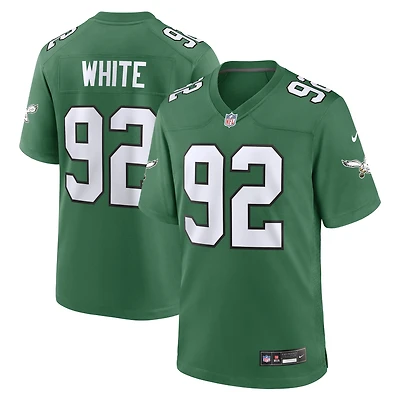 Maillot Nike Reggie White Kelly Green pour homme, joueur retraité des Philadelphia Eagles, match alternatif