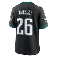 Men's Nike Saquon Barkley  Black Philadelphia Eagles Alternate Game Jersey