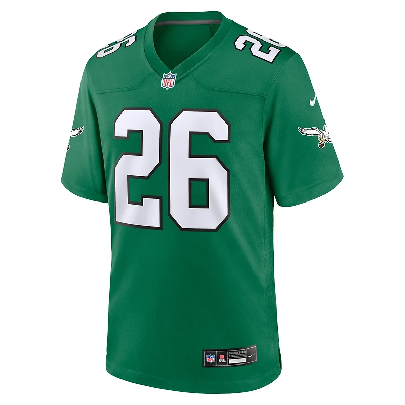 Men's Nike Saquon Barkley  Kelly Green Philadelphia Eagles Alternate Game Jersey