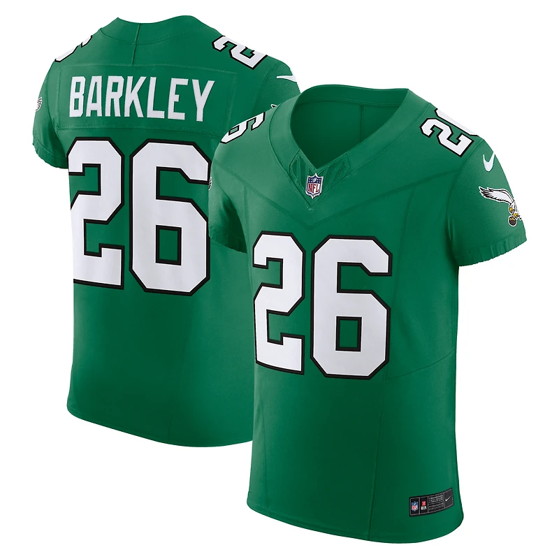 Men's Nike Saquon Barkley Kelly Green Philadelphia Eagles Alternate  Vapor F.U.S.E. Elite Jersey