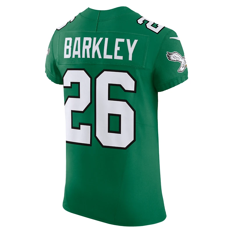 Men's Nike Saquon Barkley Kelly Green Philadelphia Eagles Alternate  Vapor F.U.S.E. Elite Jersey