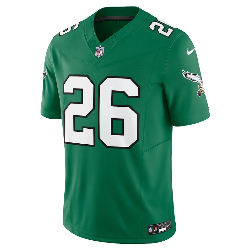 Men's Nike Saquon Barkley Kelly Green Philadelphia Eagles Alternate Vapor F.U.S.E. Limited Jersey