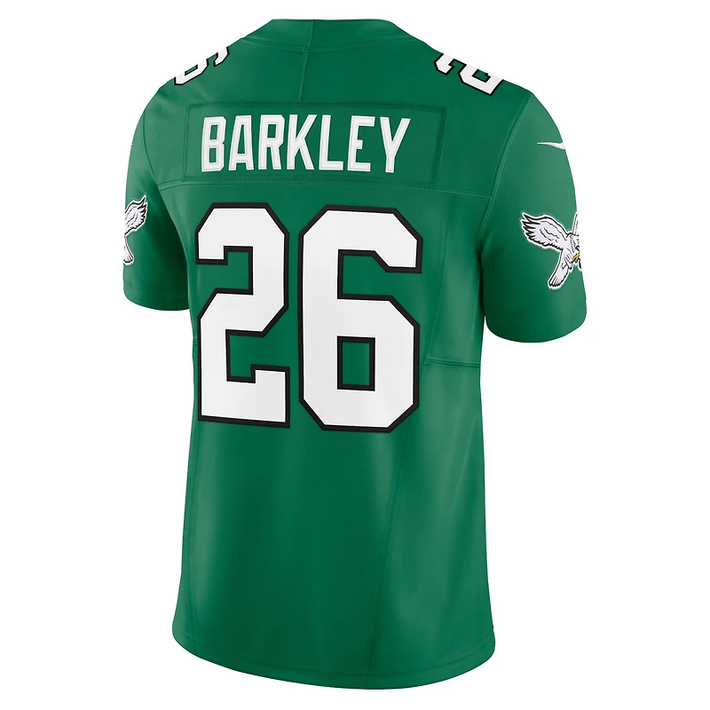Men's Nike Saquon Barkley Kelly Green Philadelphia Eagles Alternate Vapor F.U.S.E. Limited Jersey