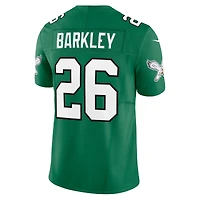 Men's Nike Saquon Barkley Kelly Green Philadelphia Eagles Alternate Vapor F.U.S.E. Limited Jersey