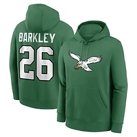 Sweat à capuche Nike Saquon Barkley vert Kelly Eagles de Philadelphie pour homme
