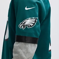 Maillot de joueur match Nike Saquon Barkley vert minuit pour hommes des Eagles Philadelphie