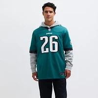 Men's Nike Saquon Barkley Midnight Green Philadelphia Eagles Game Player Jersey