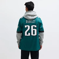 Men's Nike Saquon Barkley Midnight Green Philadelphia Eagles Game Player Jersey
