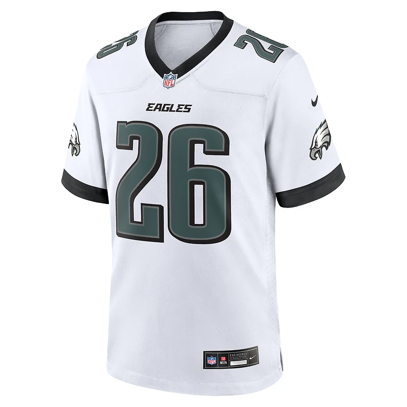 Men's Nike Saquon Barkley  White Philadelphia Eagles Game Jersey