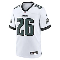 Men's Nike Saquon Barkley  White Philadelphia Eagles Game Jersey