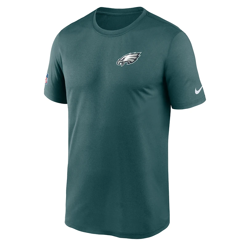 T-shirt Nike Dri-FIT bleu sarcelle Philadelphia Eagles Sideline Legend pour homme