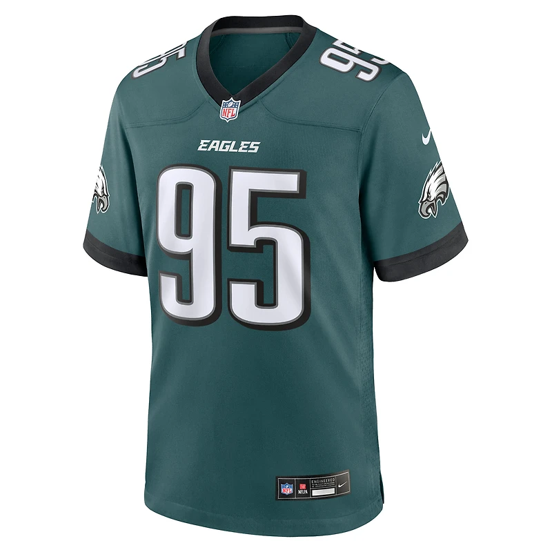 Men's Nike Ty Robinson Midnight Green Philadelphia Eagles Team Game Jersey