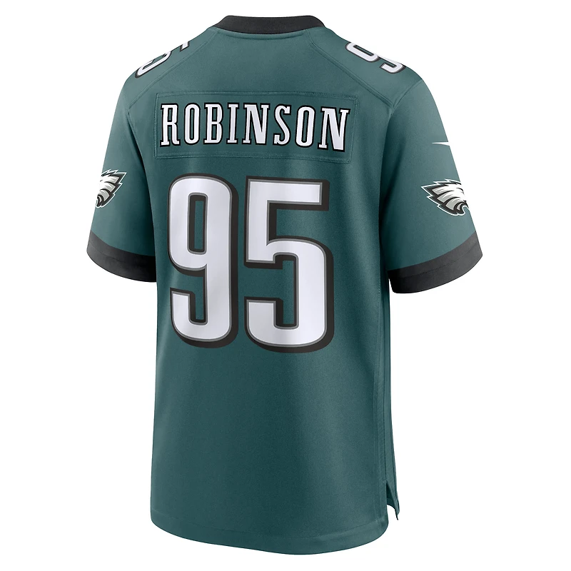 Men's Nike Ty Robinson Midnight Green Philadelphia Eagles Team Game Jersey
