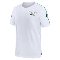 Haut Nike blanc pour homme avec logo alternatif Philadelphia Eagles Sideline Coach Performance