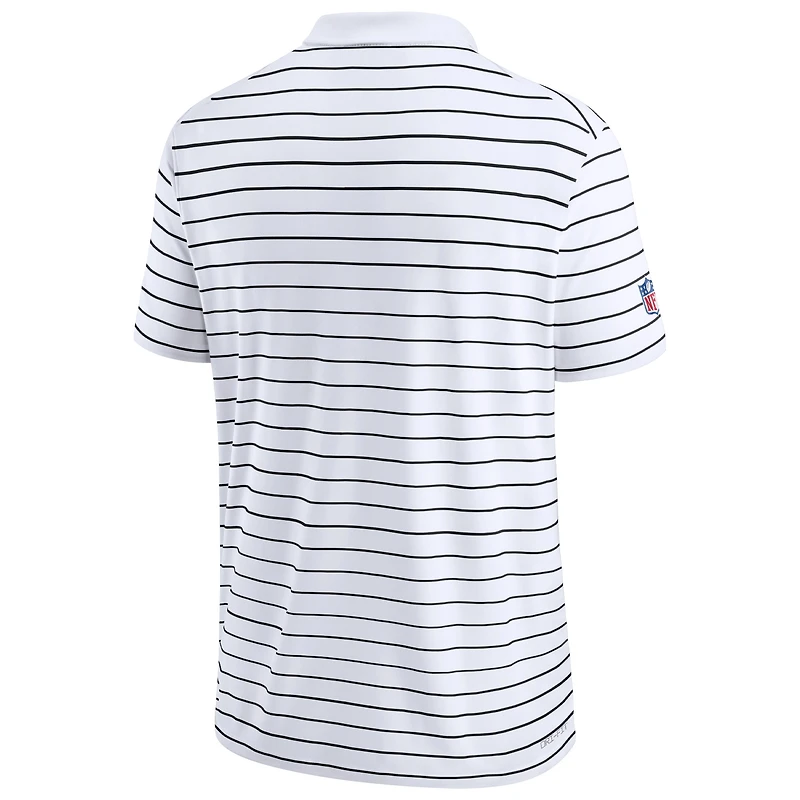 Men's Nike White Philadelphia Eagles Sideline Lock Up Victory Performance Polo