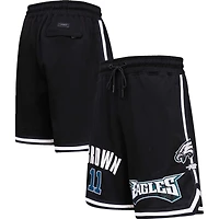 Pro Standard A.J. Hommes Short marron noir avec nom et numéro du joueur des Eagles de Philadelphie