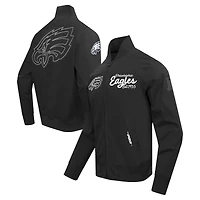 Veste zippée en sergé Paint The City Pro Standard noire pour homme des Philadelphia Eagles
