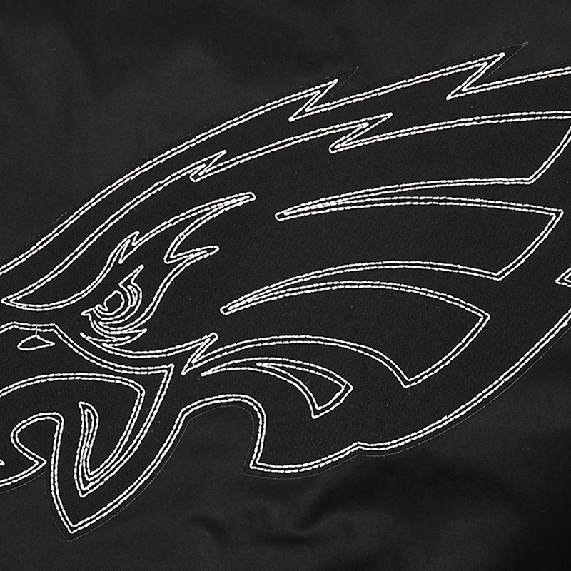 Veste zippée en sergé Paint The City Pro Standard noire pour homme des Philadelphia Eagles