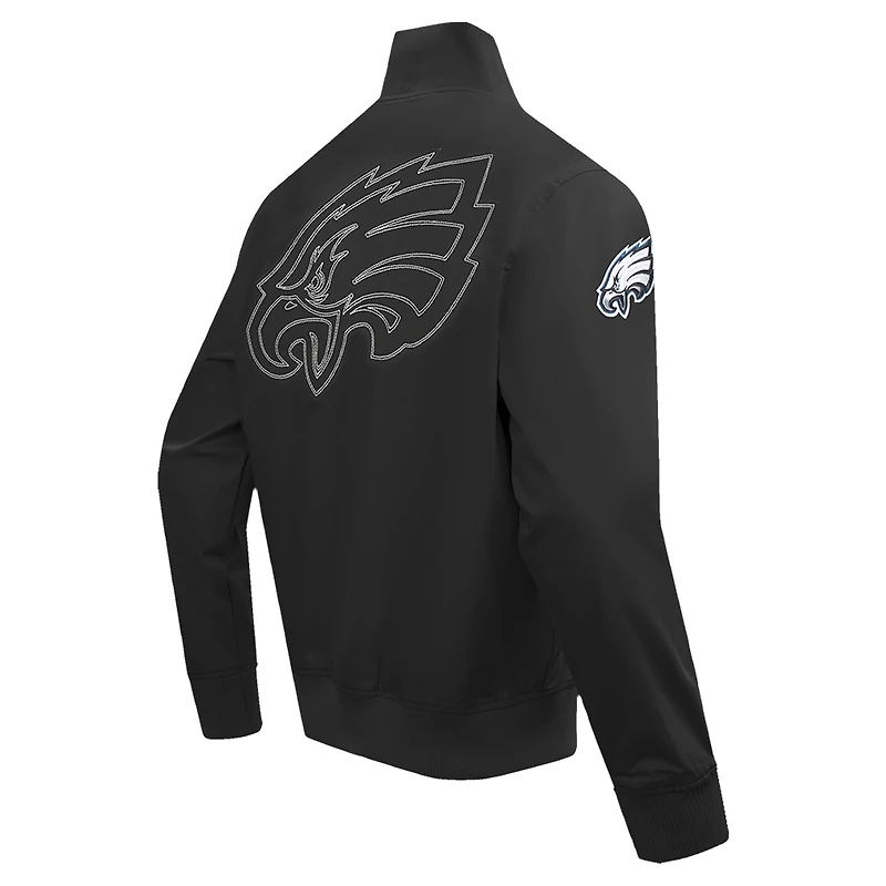 Veste zippée en sergé Paint The City Pro Standard noire pour homme des Philadelphia Eagles