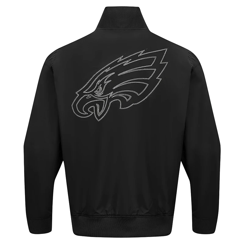 Veste zippée en sergé Paint The City Pro Standard noire pour homme des Philadelphia Eagles