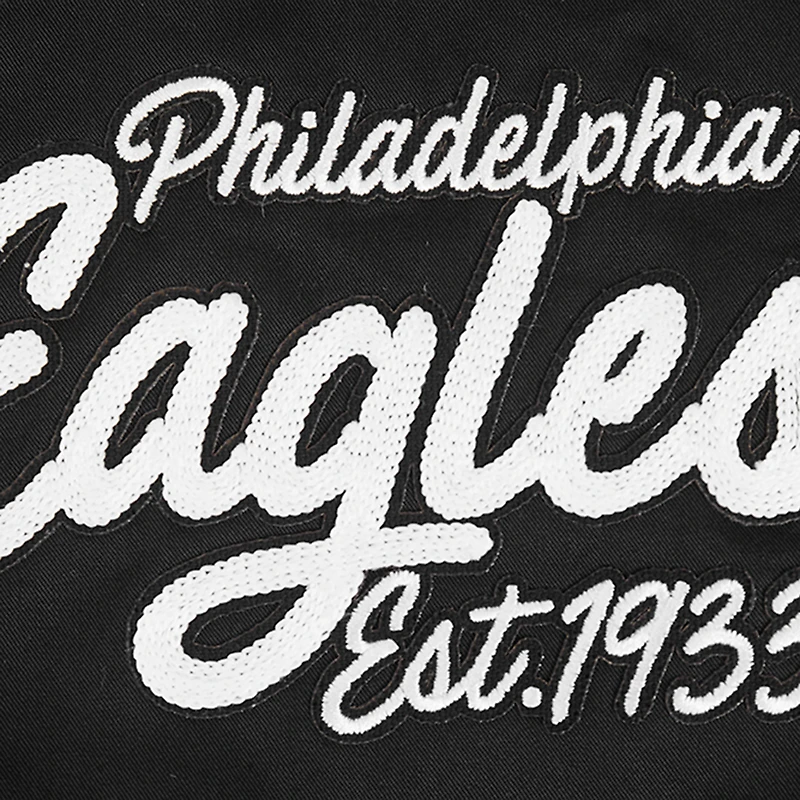 Veste zippée en sergé Paint The City Pro Standard noire pour homme des Philadelphia Eagles