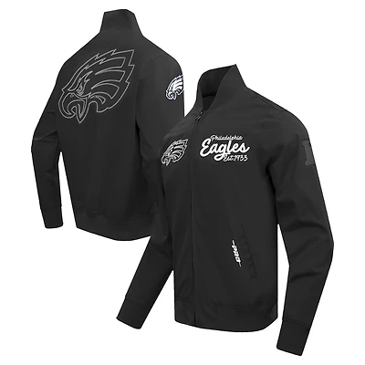Veste zippée en sergé Paint The City Pro Standard noire pour homme des Philadelphia Eagles