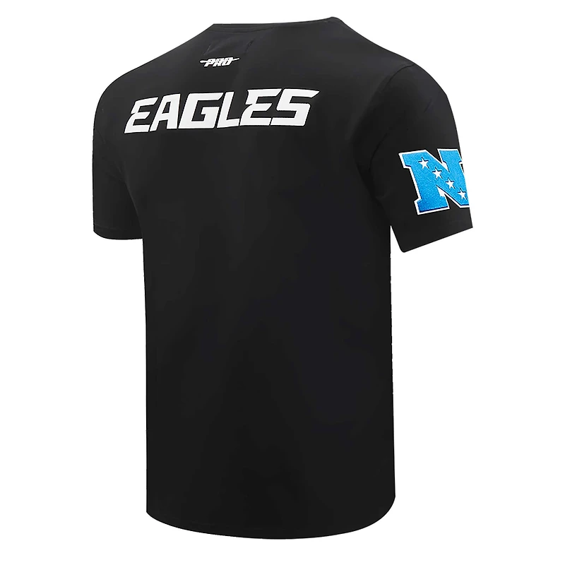 T-shirt rétro Striper Pro Standard noir des Eagles de Philadelphie pour hommes