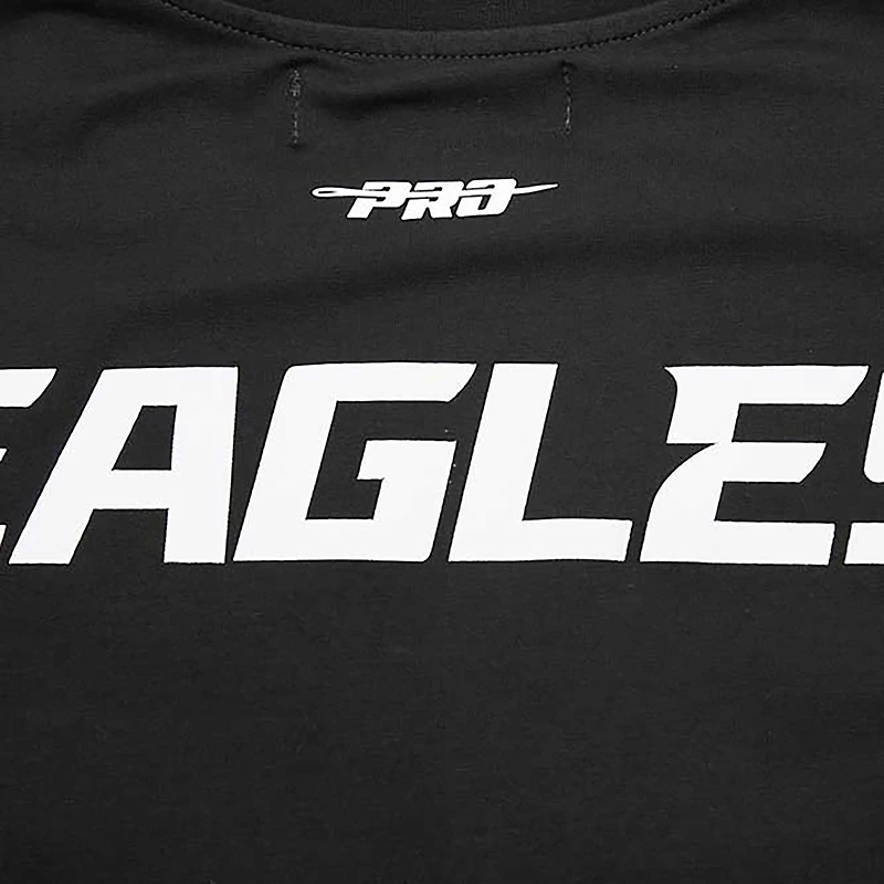 T-shirt rétro Striper Pro Standard noir des Eagles de Philadelphie pour hommes