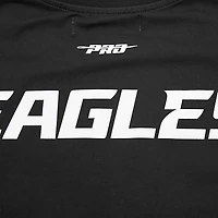 T-shirt rétro Striper Pro Standard noir des Eagles de Philadelphie pour hommes