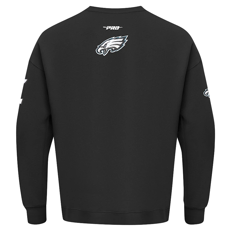 Sweat-shirt à enfiler épaules tombantes Turn It Up Pro Standard pour homme, noir, Philadelphia Eagles
