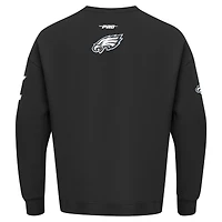 Sweat-shirt à enfiler épaules tombantes Turn It Up Pro Standard pour homme, noir, Philadelphia Eagles