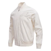Veste neutre à fermeture éclair intégrale Pro Standard pour hommes, crème, Philadelphia Eagles