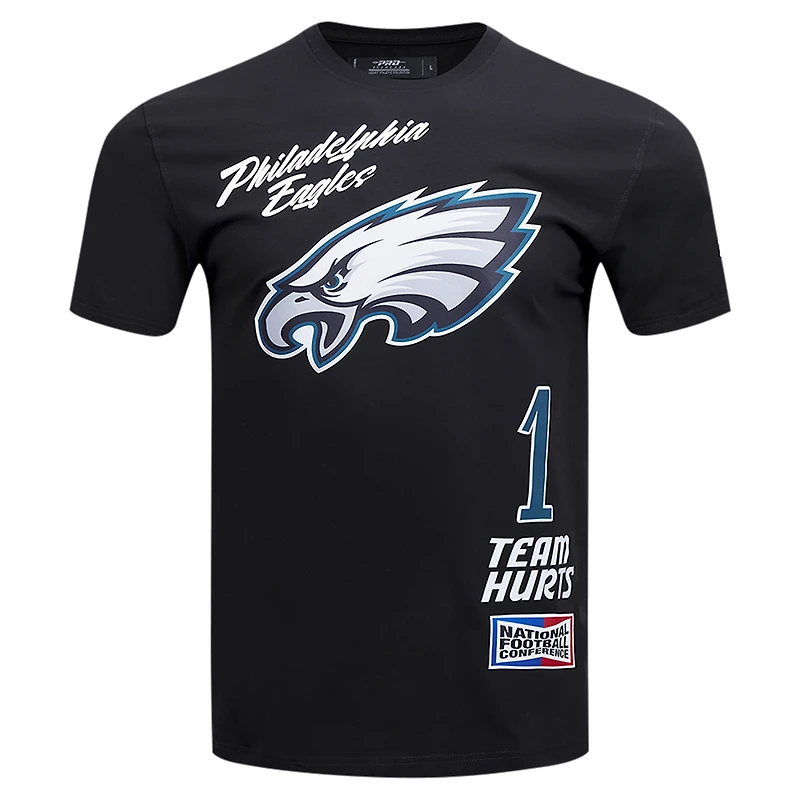 Men's Pro Standard Jalen Hurts Black Philadelphia Eagles Fast Lane Name & Number Player T-Shirt