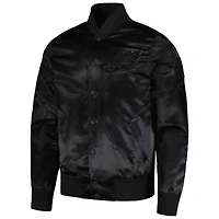 Veste noire à bouton-pression Pro Standard Jalen Hurts Player des Eagles de Philadelphie pour hommes