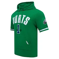 T-shirt à capuche avec nom et numéro de joueur des Eagles Philadelphie Pro Standard Jalen Hurts Kelly Green pour hommes