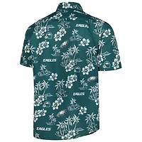 Chemise boutonnée Kekai des Eagles de Philadelphie Reyn Spooner vert minuit pour homme