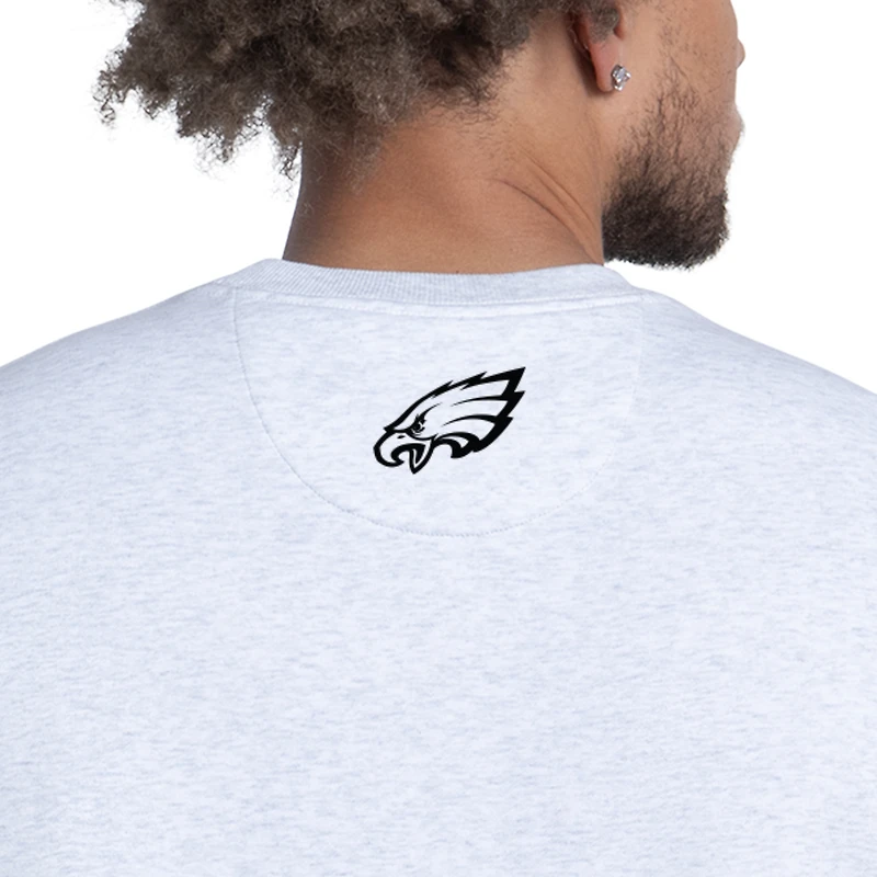 Men's Starter Ash Philadelphia Eagles Faceoff Fleece Sweatshirt