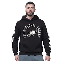 Sweat à capuche en polaire noir pour homme des Philadelphia Eagles Handoff