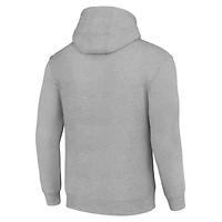 Sweat à capuche en polaire gris chiné pour homme avec logo des quatre équipes Philadelphia Eagles