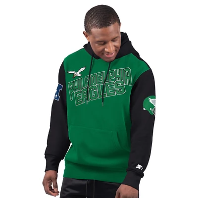 Sweat à capuche Starter Kelly Green pour homme avec logo vintage extrême des Philadelphia Eagles