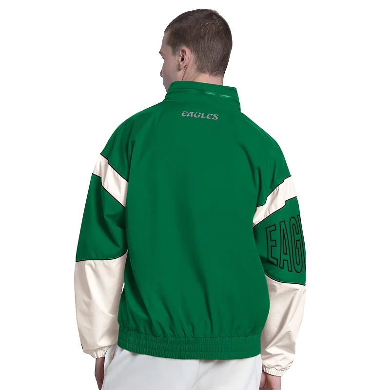 Veste à capuche zippée Starter Kelly Green Philadelphia Eagles The Gust pour homme