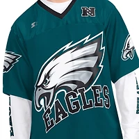 Men's Starter  Midnight Green/White Philadelphia Eagles Short Sleeve & Long T-Shirt Combo Pack