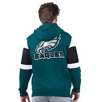 Sweat à capuche zippé pour homme Starter Midnight Green Philadelphia Eagles Extreme