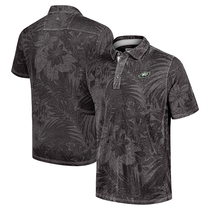 Polo Tommy Bahama gris pour homme des Philadelphia Eagles Sport Santiago Paradise