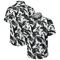Chemise boutonnée noire pour homme Tommy Bahama Philadelphia Eagles Sunnyvale Blooms Camp