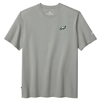 T-shirt Tommy Bahama gris pour homme, motif Huddle & Hang Tens des Philadelphia Eagles