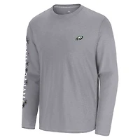 Men's Tommy Bahama  Gray Philadelphia Eagles Oasis Endzone Lux Long Sleeve T-Shirt