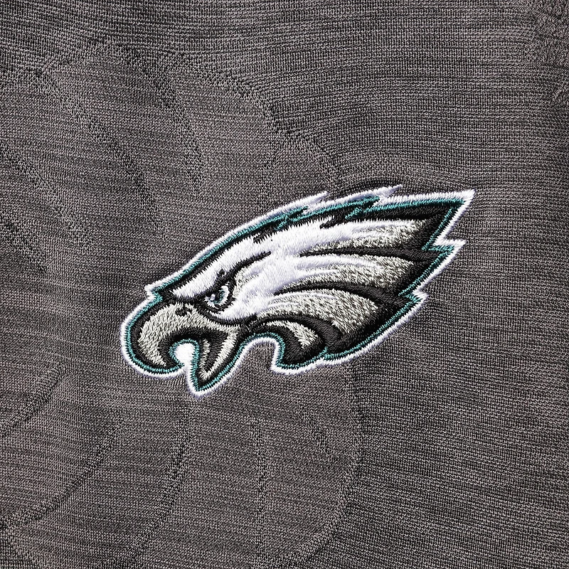 Men's Tommy Bahama Gray Philadelphia Eagles Palm Coast Delray Frond Allover IslandZone Polo